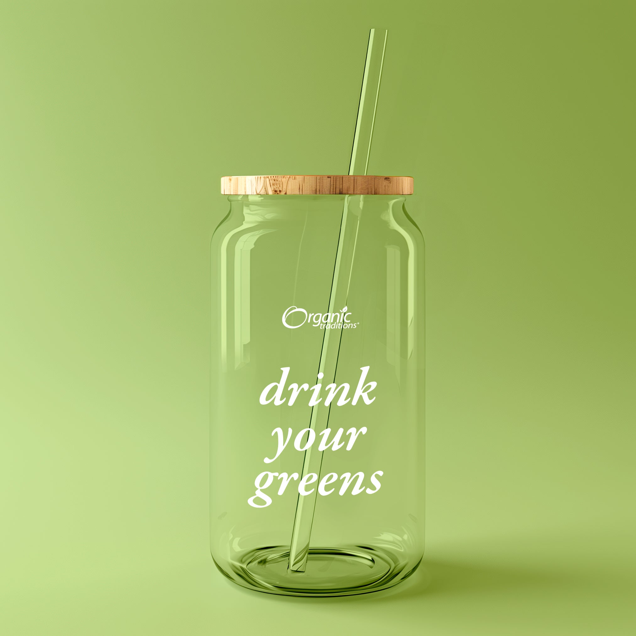 Drink Your Greens Glass Tumbler