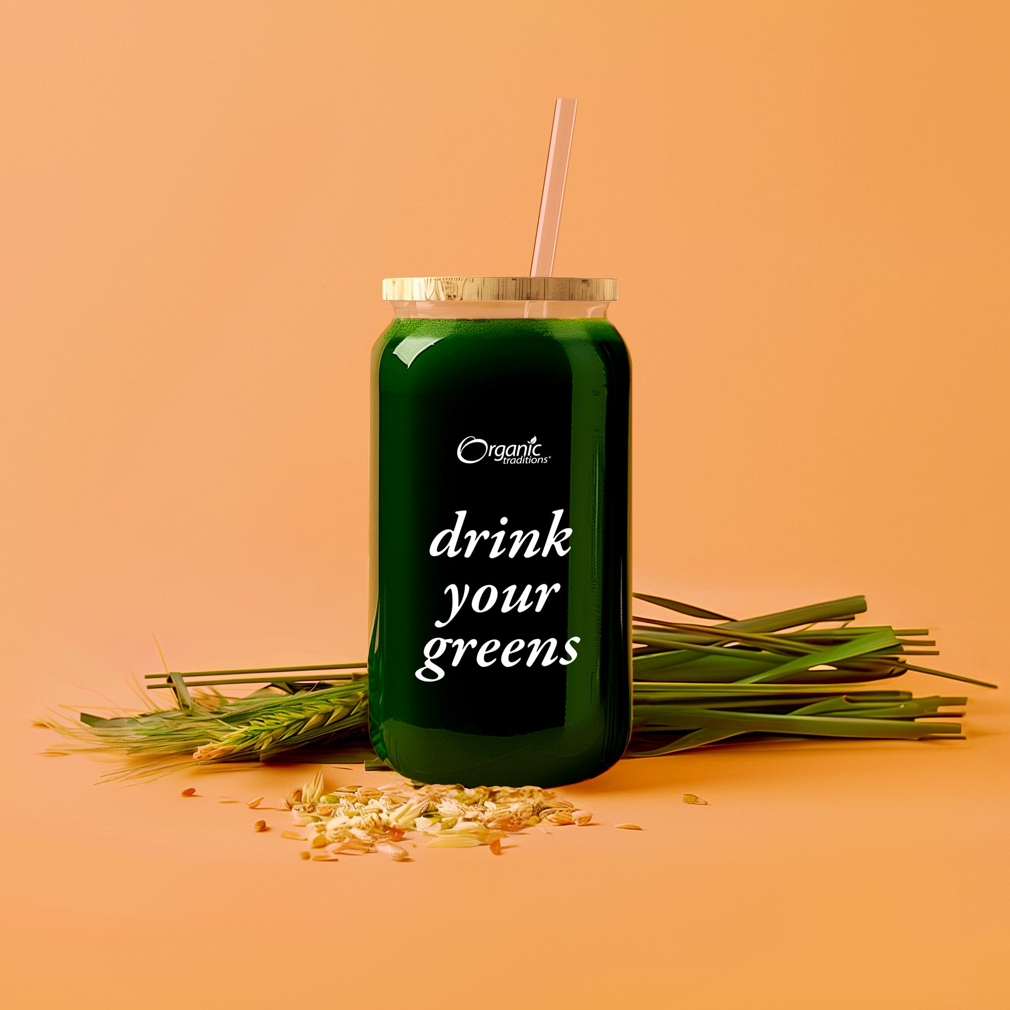 Drink Your Greens Glass Tumbler